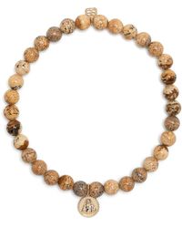 Sydney Evan - 14Kt Buddha Beaded Bracelet - Lyst