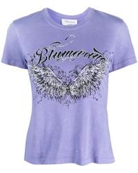 Blumarine - Camiseta con logo estampado - Lyst