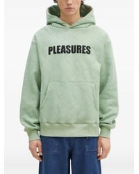 Pleasures - Felpa Trapuntata Con Cappuccio E Applicazione Logo - Lyst