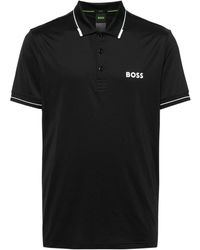 BOSS - Polo con aplique del logo - Lyst