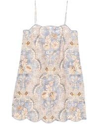 Zimmermann - Daylight Scallop Mini Dress - Lyst
