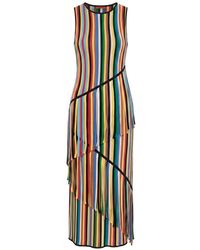 Simon Miller - Spiral Fringed Knitted Maxi Dress - Lyst