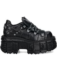 New Rock - Zapatillas con cordones y plataforma - Lyst