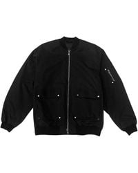 Purple Brand - Poly Logo-Print Bomber Jacket - Lyst