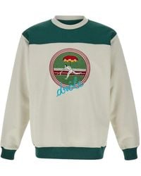 Drole de Monsieur - Embroidered-Logo Sweatshirt - Lyst
