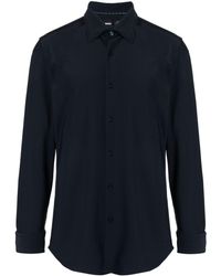BOSS - Spread-collar Button-down Shirt - Lyst