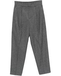 PT Torino - Houndstooth-Pattern Pleated Tailored Trousers - Lyst