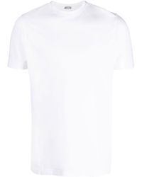 Zanone - Klassisches T-Shirt - Lyst