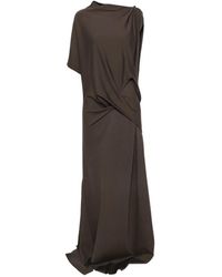 ELY ELY - Vestido Largo Drapeado Asimétrico - Lyst