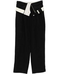 BED j.w. FORD - Broek Met Dubbele Taille - Lyst