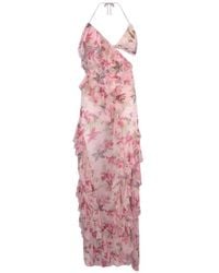PATBO - Orchid Bloom Floral-Print Cut-Out Ruffled Maxi Dress - Lyst