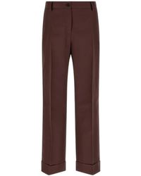Alberto Biani - Charlie Pressed-Crease Trousers - Lyst