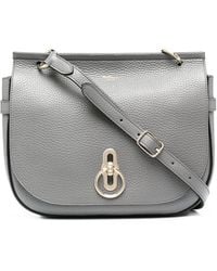 Mulberry - Small Amberley Satchel In Charcoal Small Classic Grain - Lyst