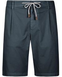 Eleventy - Pleated Drawstring Shorts - Lyst