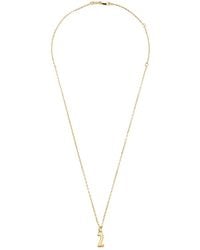 Ami Paris - Hammered Number Pendant Necklace - Lyst