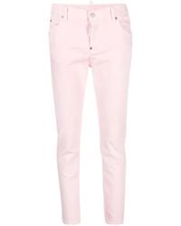 DSquared² - Vaqueros ajustados de talle bajo - Lyst