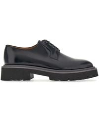 Ferragamo - Lace-up Leather Derby Shoes - Lyst
