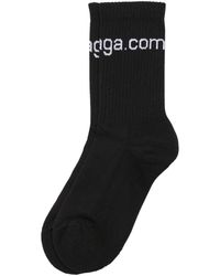 Balenciaga - Logo-intarsia Cotton Socks - Lyst