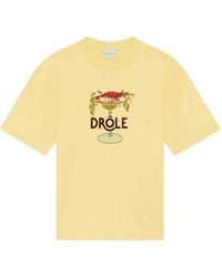 Drole de Monsieur - Lobster Cup Embroidered T-Shirt - Lyst