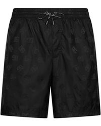 Dolce & Gabbana - Dg Monogram-Print Swim Shorts - Lyst