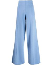 Pringle of Scotland - High-Waisted Knitted Trousers - Lyst