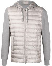 Herno - Contrasting-sleeves Padded Jacket - Lyst