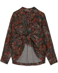 Act No1 - Hemd Mit Blumen-Print - Lyst