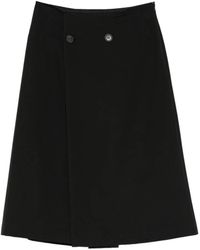 MM6 by Maison Margiela - Button Midi Skirt - Lyst