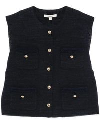 Maje - Sleeveless Tweed Jacket - Lyst