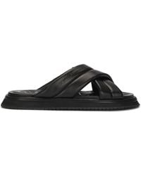 Dolce & Gabbana - Crossover-strap Flat Sandals - Lyst