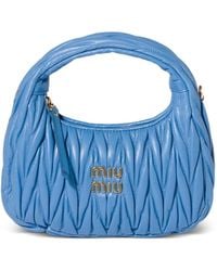 Miu Miu - Wander Matelassé Nappa Leather Tote Bag - Lyst