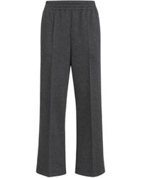Brunello Cucinelli - Techno Cotton And Cashmere Interlock Track Trousers - Lyst