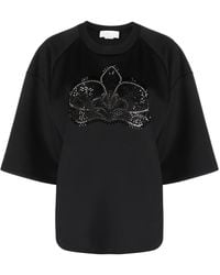 Genny - Camiseta con detalle de cristales - Lyst