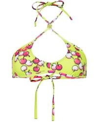Palm Angels - Top bikini con stampa Cherry - Lyst