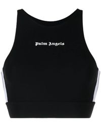 Palm Angels - Top corto con rayas laterales - Lyst