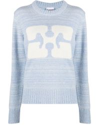 Ganni - Sweaters Grey - Lyst