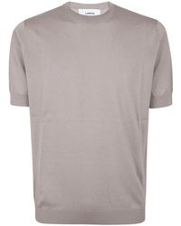Lardini - Crew-Neck Short-Sleeve T-Shirt - Lyst