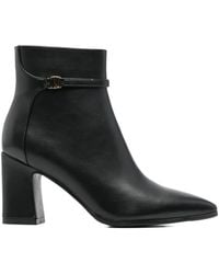 Exe' - Buckle Leather Boots - Lyst