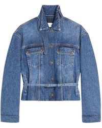 Dries Van Noten - High-Collar Denim Jacket - Lyst