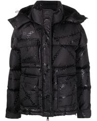 Versace - Chain-print Puffer Jacket - Lyst