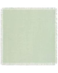 Bompard - Fringe Twill Square Scarf - Lyst