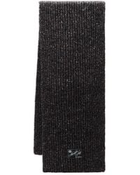 Alexander Wang - Gerippter Strickschal Mit Logo-Etikett - Lyst