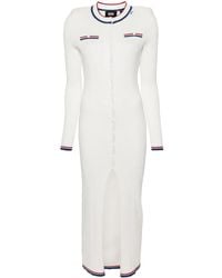 Gcds - Robe En Maille Nervurée À Coupe Longue - Lyst