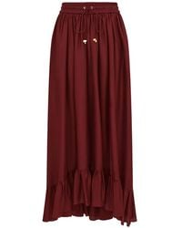 Zimmermann - Aster Maxi-Rok Met Ruches - Lyst