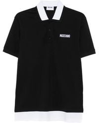Moschino - Logo-Print Layered-Effect Polo Shirt - Lyst