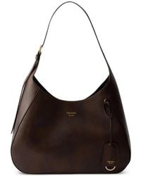 Prada - Boogie Large Leather Bag - Lyst