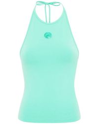 Marine Serre - Halter-Neck Top - Lyst