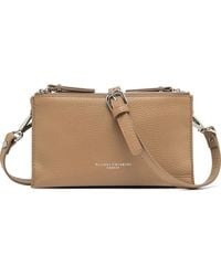 Gianni Chiarini - Grained-Leather Clutch Bag - Lyst