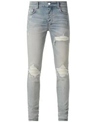 Amiri - Mx1 Ultrasuede Skinny Jeans - Lyst