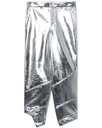 COMME DES GARÇON BLACK - Asymmetric Cropped Trousers - Lyst